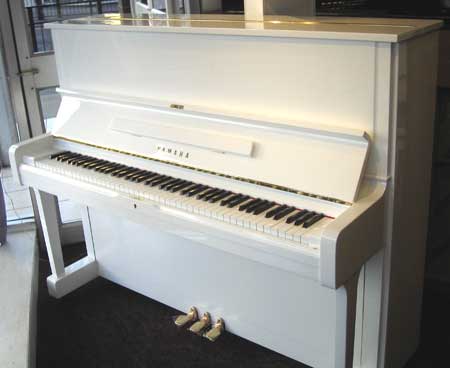 Yamaha U! Upright Piano in White for sale